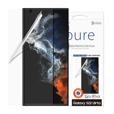 ฟิล์มกันรอย ยับยั้งแบคทีเรีย Araree Pure Diamond สำหรับ Samsung Galaxy S23 / S22 / Plus / Ultra